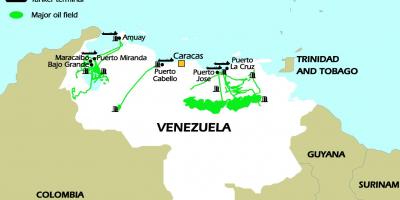 베네수엘라 기름이 예비 지도