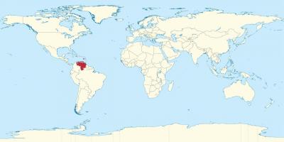 베네수엘라서 세계의 지도